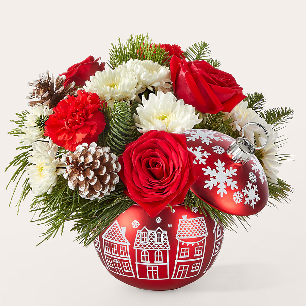 Christmas Village Ornament – Flowers By Dillenbecks, Johnson City NY