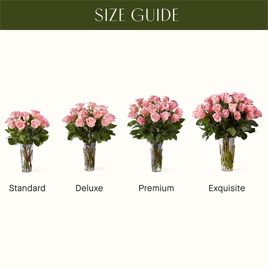 Long Stem Pink Rose Bouquet – Flowers By Dillenbecks, Johnson City NY