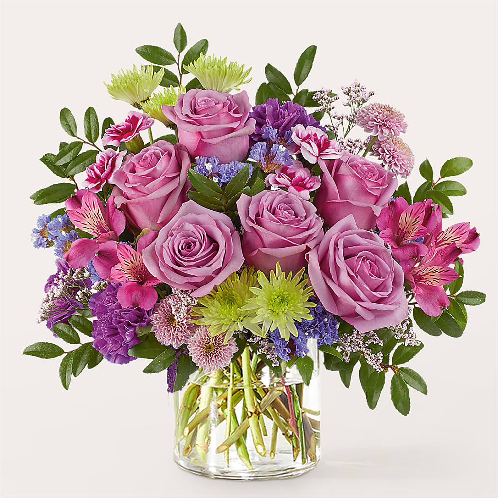 Glass Half Full Bouquet – Flowers By Dillenbecks, Johnson City NY
