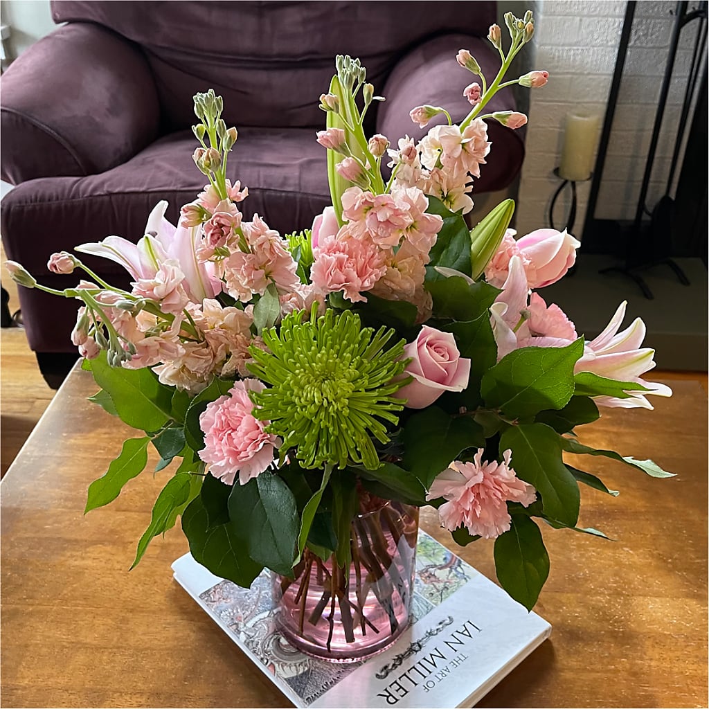Pretty in Pink Bouquet – Flowers By Dillenbecks, Johnson City NY