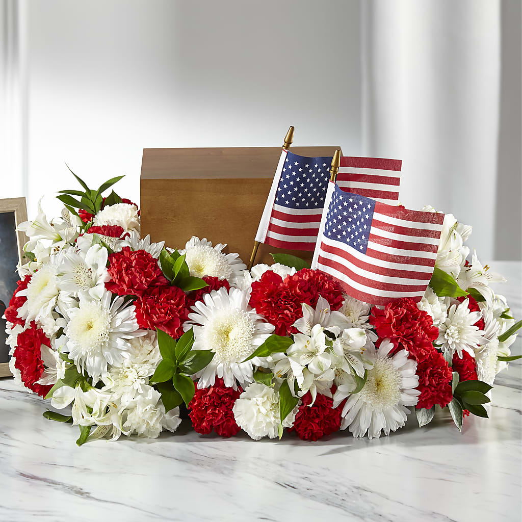 Spirit of Patriotism Cremation Adornment – Flowers By Dillenbecks, Johnson City NY