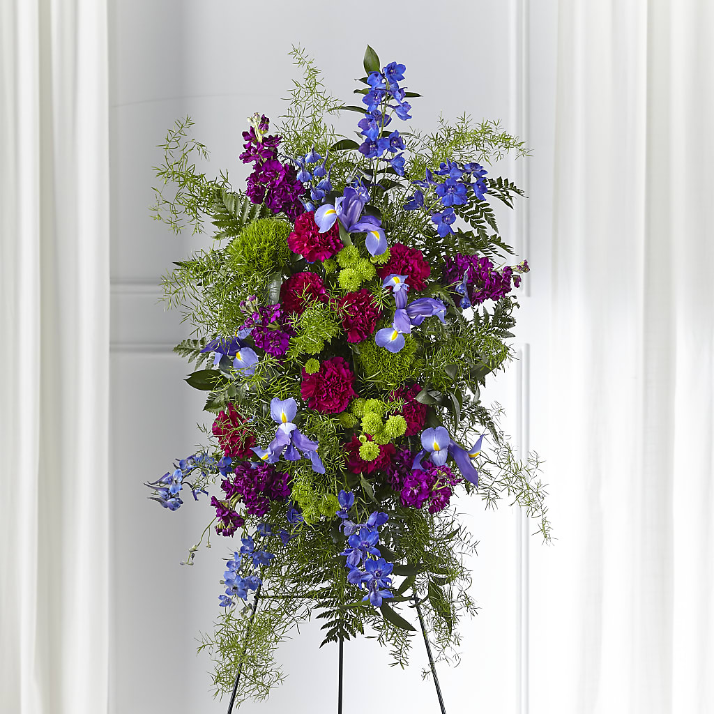Heavenly Skies Standing Spray – Flowers By Dillenbecks, Johnson City NY