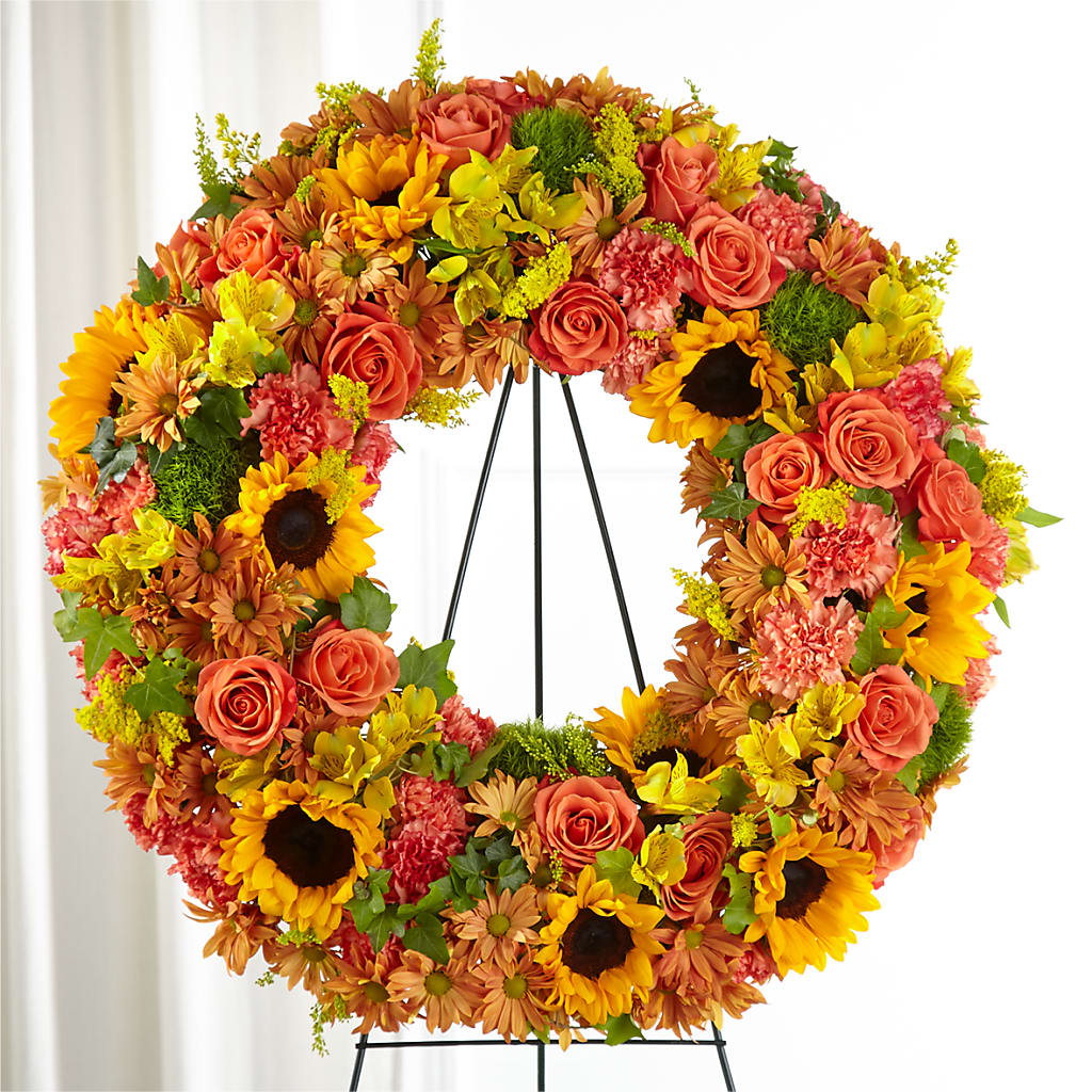 Autumnal Memories Wreath (Standard) – Flowers By Dillenbecks, Johnson City NY