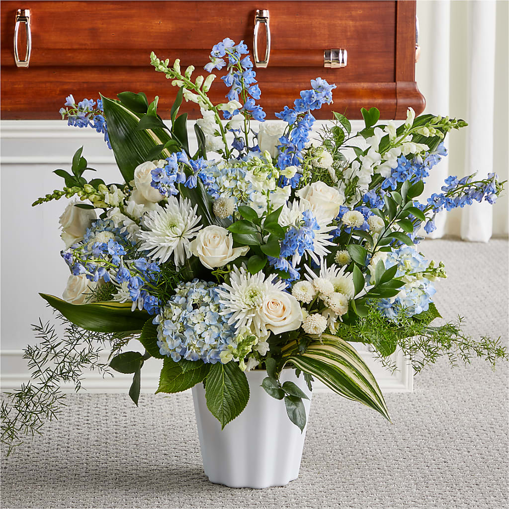 Everlasting Memories Floor Basket – Flowers By Dillenbecks, Johnson City NY
