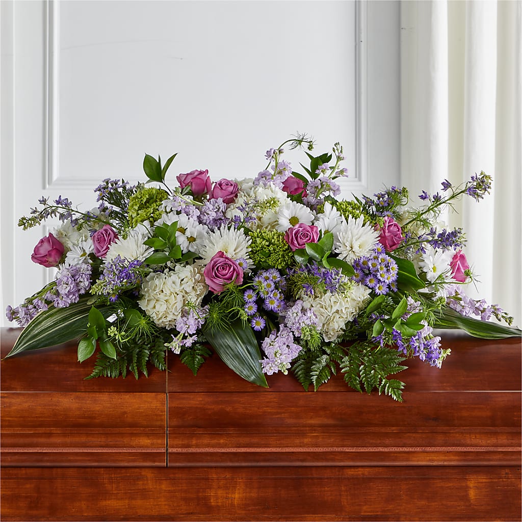 Meadows of Serenity Casket Spray – Flowers By Dillenbecks, Johnson City NY