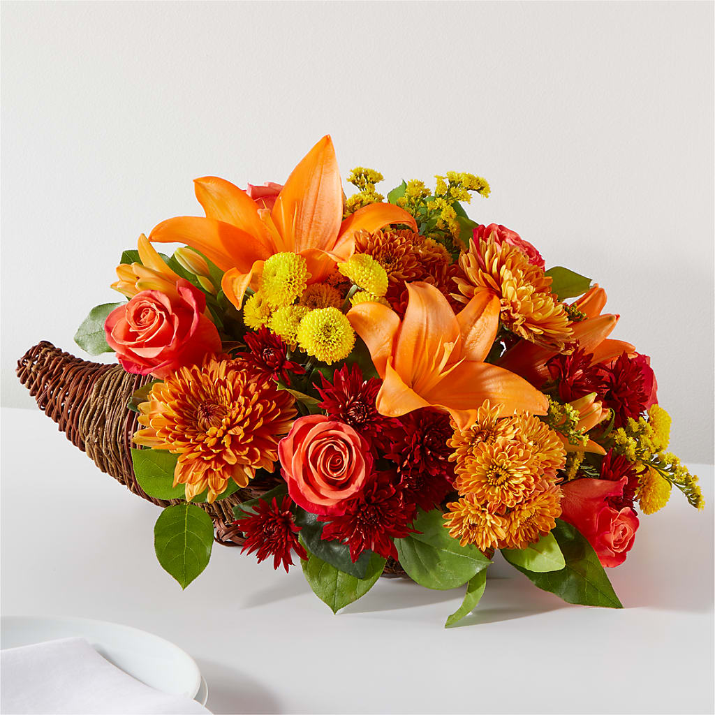 Bouquet of Blessings Cornucopia – Flowers By Dillenbecks, Johnson City NY