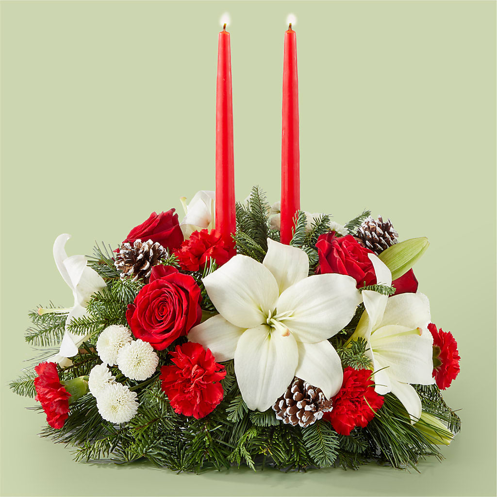 Seasonal Festivities Centerpiece – Flowers By Dillenbecks, Johnson City NY