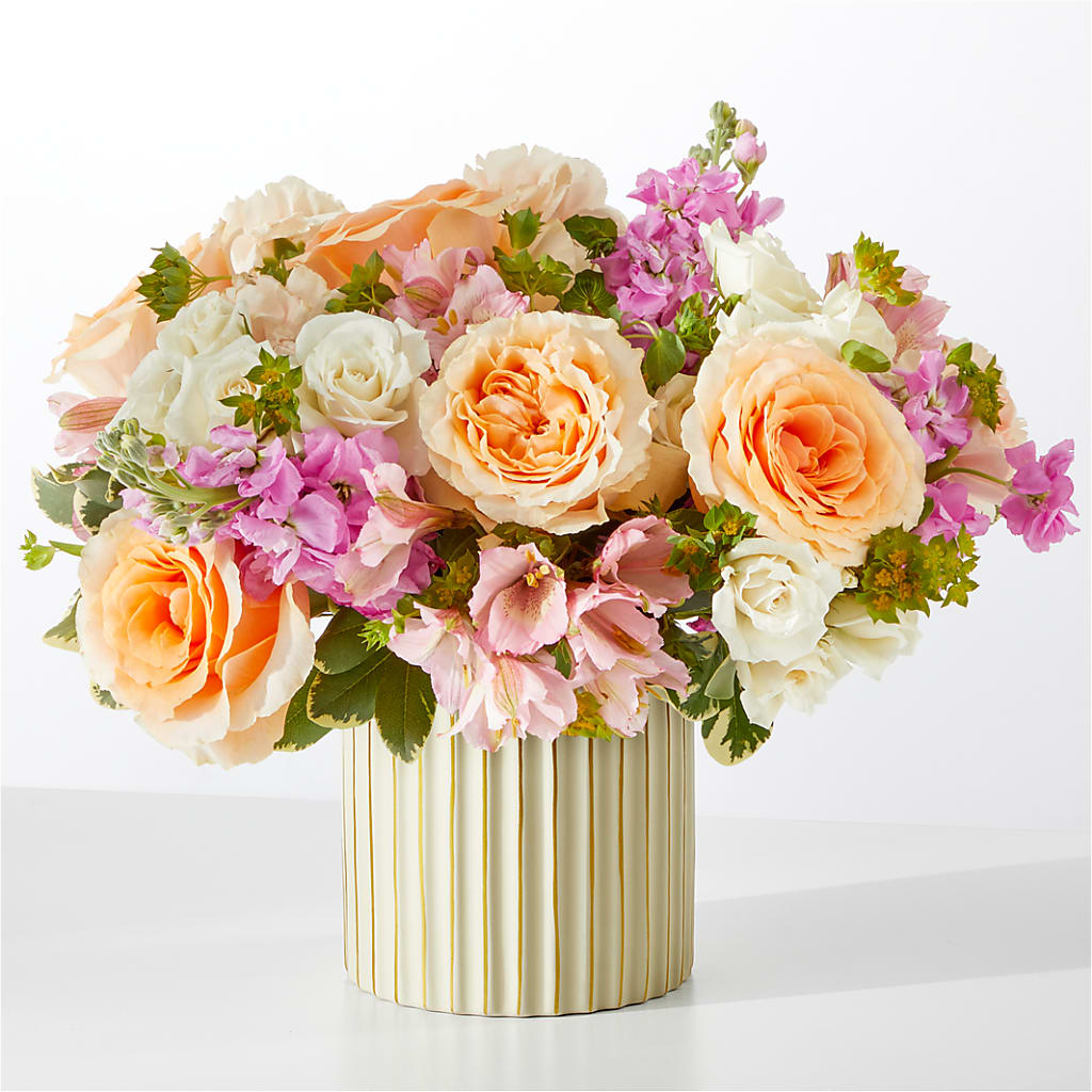 Paradise Bouquet with Ivory Vase – Flowers By Dillenbecks, Johnson City NY