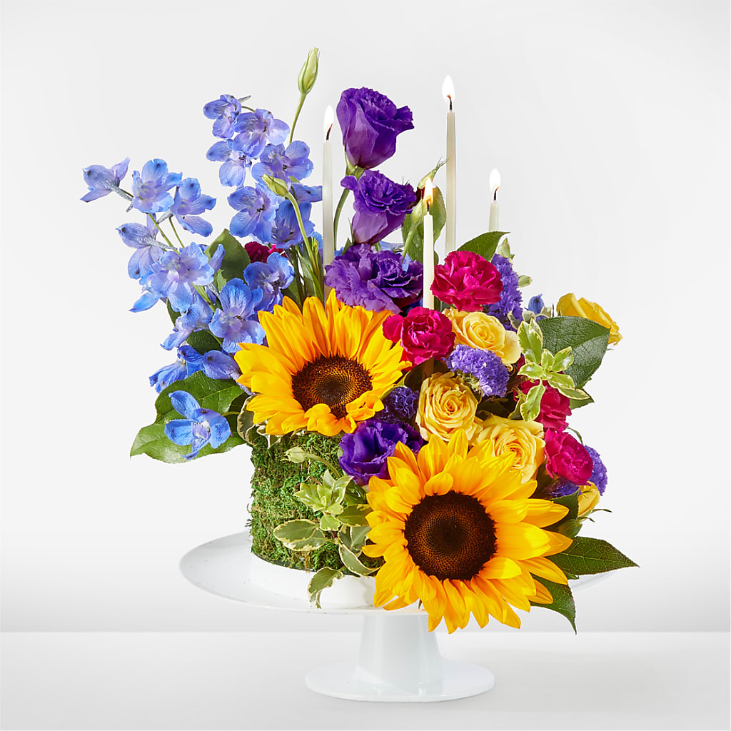 Star of the Day Floral Cake – Flowers By Dillenbecks, Johnson City NY