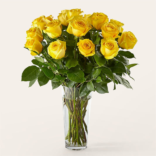 Long Stem Yellow Rose Bouquet –  Flowers By Dillenbecks, Johnson City NY