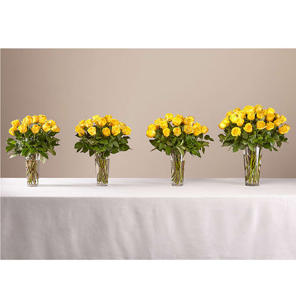 Long Stem Yellow Rose Bouquet –  Flowers By Dillenbecks, Johnson City NY