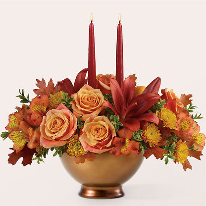 Harvest Table Centerpiece –  Flowers By Dillenbecks, Johnson City NY