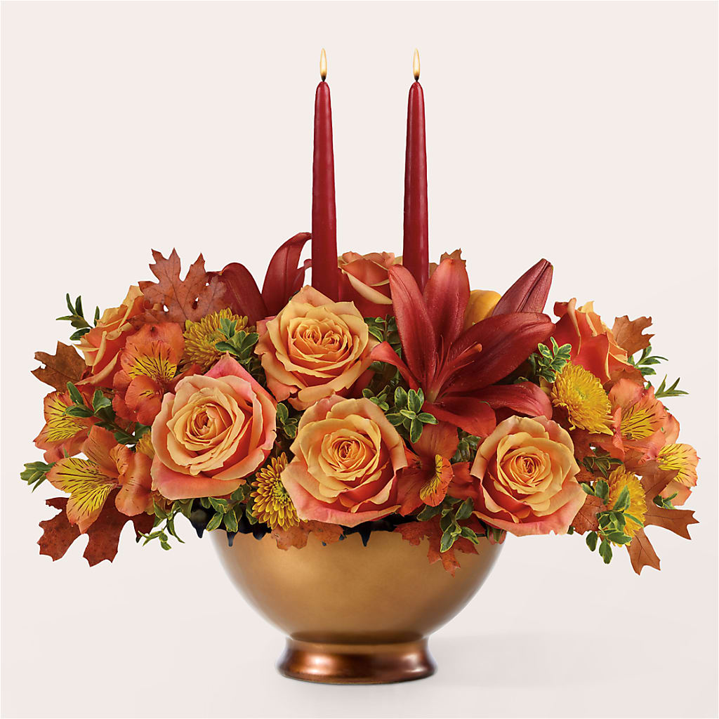 Harvest Table Centerpiece –  Flowers By Dillenbecks, Johnson City NY