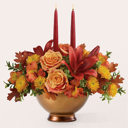Harvest Table Centerpiece –  Flowers By Dillenbecks, Johnson City NY