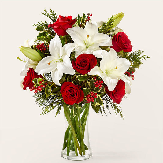 Sparkling Snowflakes Bouquet –  Flowers By Dillenbecks, Johnson City NY