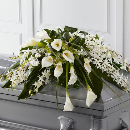 Angel Wings Casket Spray –  Flowers By Dillenbecks, Johnson City NY