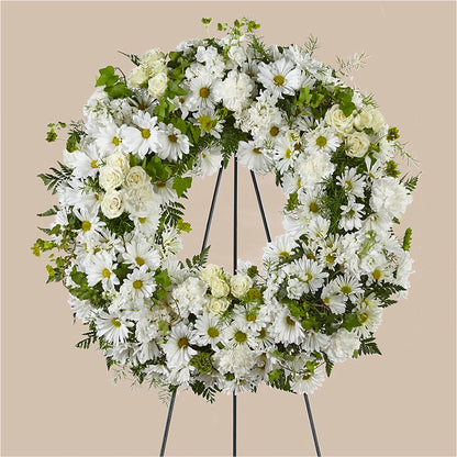 Faithful Wishes Wreath –  Flowers By Dillenbecks, Johnson City NY