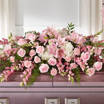 Life & Remembrance Casket Spray –  Flowers By Dillenbecks, Johnson City NY