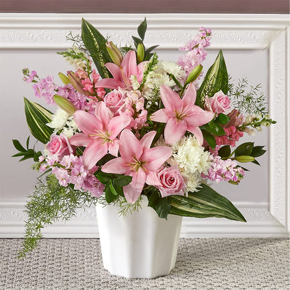 Simply Serene Floor Basket –  Flowers By Dillenbecks, Johnson City NY