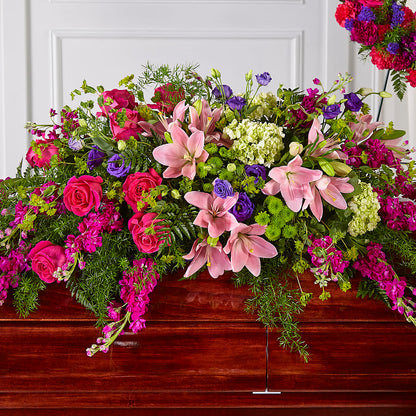 Radiant Tribute Casket Spray –  Flowers By Dillenbecks, Johnson City NY