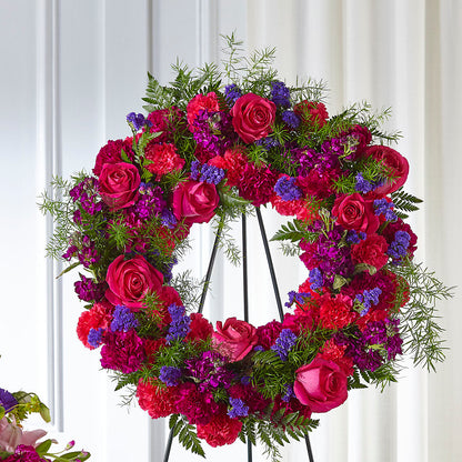 Calming Colors Wreath –  Flowers By Dillenbecks, Johnson City NY
