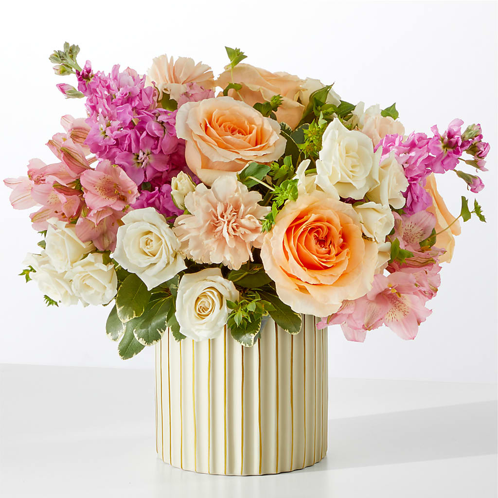 Paradise Bouquet with Ivory Vase –  Flowers By Dillenbecks, Johnson City NY
