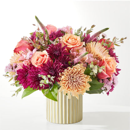 Berry Cobbler Bouquet with Ivory Vase –  Flowers By Dillenbecks, Johnson City NY